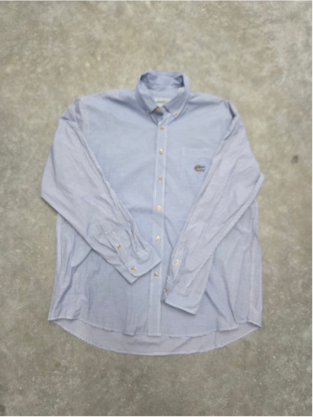 Men's Light Blue Button-Down Casual Shirt Size XXL Florida Gators